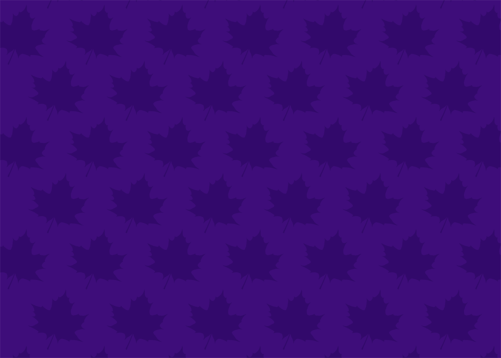 Purple background with repeating leaf pattern